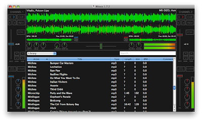 Screenshot of Mixxx 1.7.2